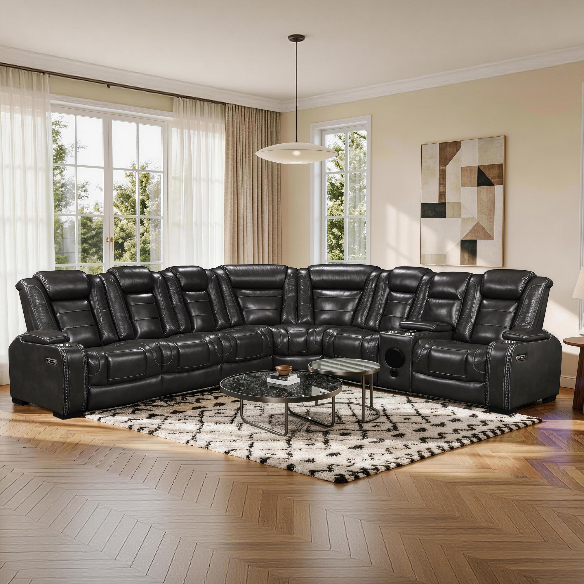 Power Recliner Sectional MC2856B