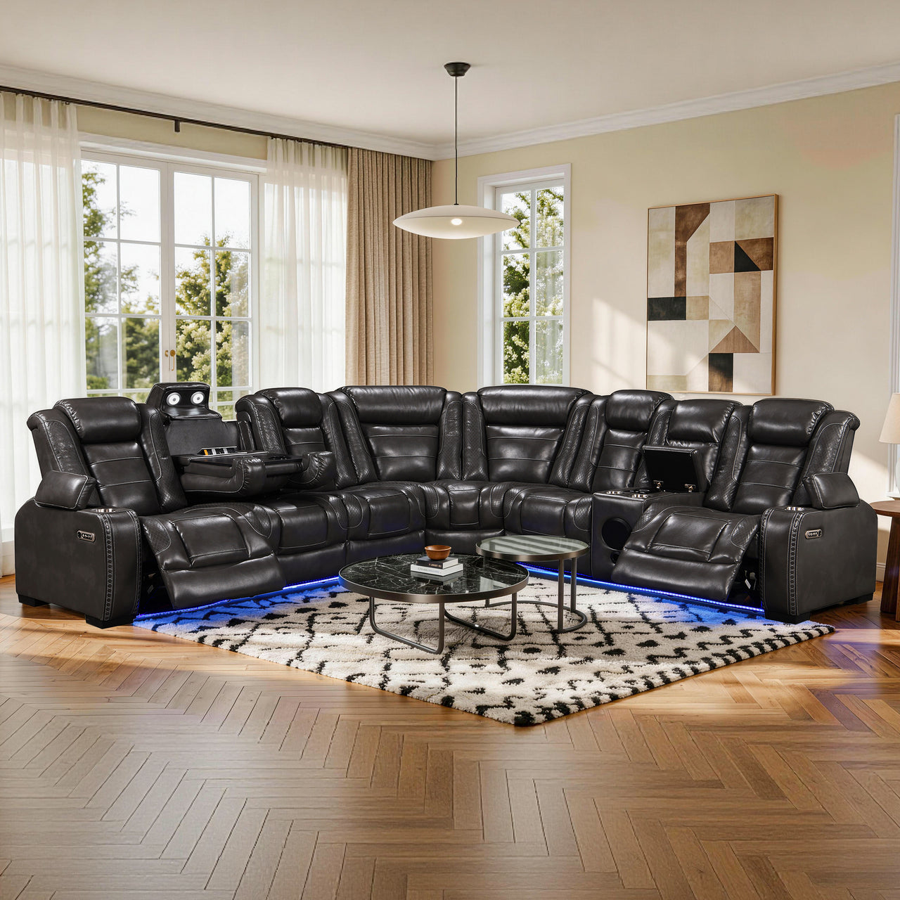 Power Recliner Sectional MC2856B