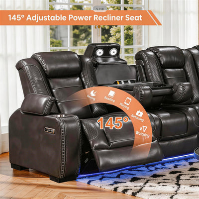 Power Recliner Sectional MC2856B