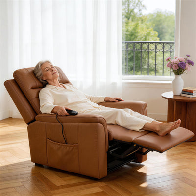 Tan Power Lift Chair