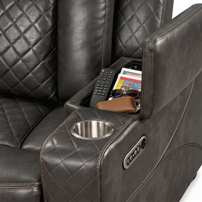 Power Recliner Sectional MC2855B Gray