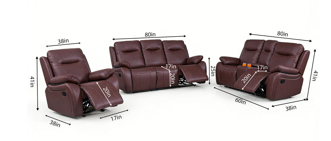 1+2+3-Seat Set