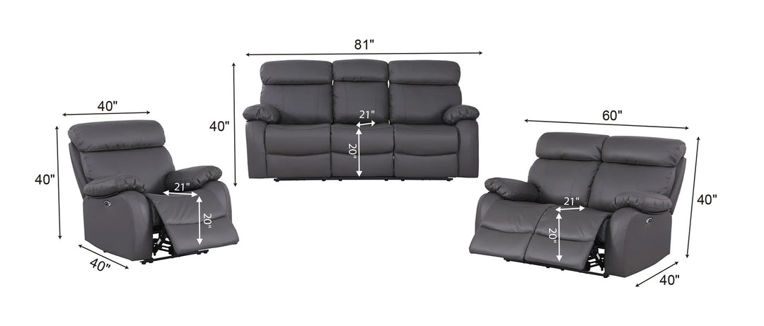 1+2+3-Seat Set