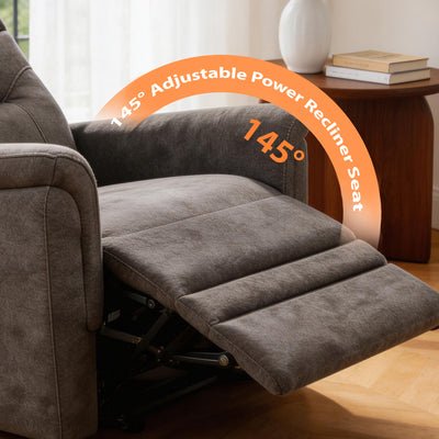 Gray Power Lift Recliner Chair