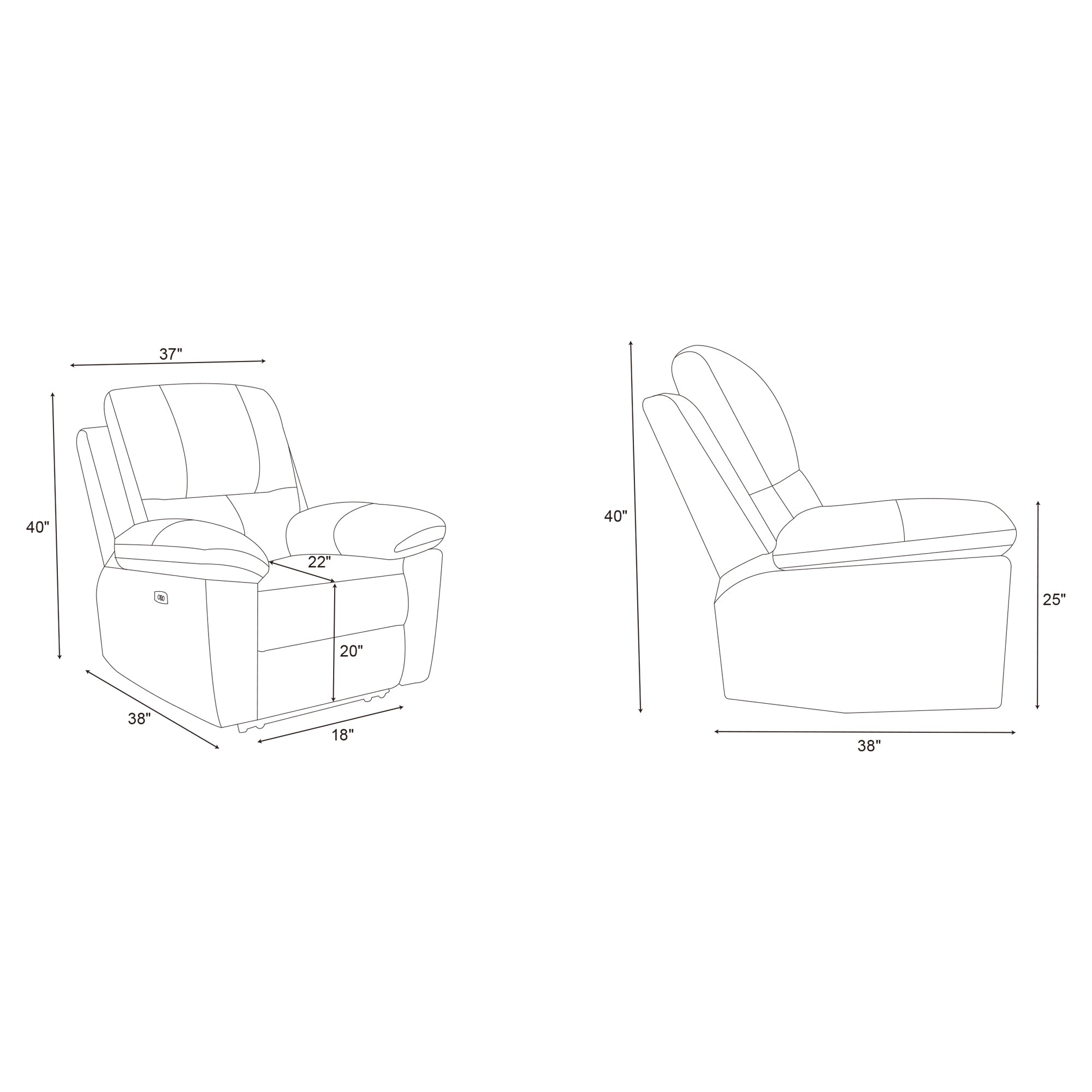 Effortlessly Adjustable Power Recliner Chair