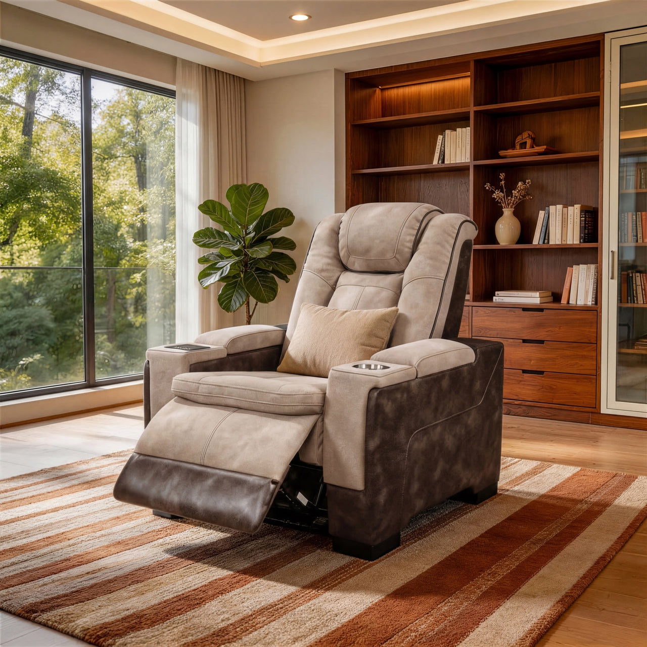 Brown Power Recliner