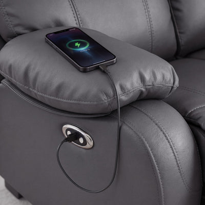 Harry Gray Power Recliner Chair