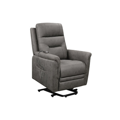 Gray Power Lift Recliner Chair
