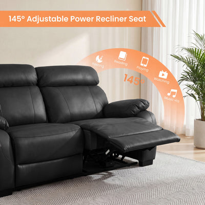 Harry Black Power Recliner Sofa