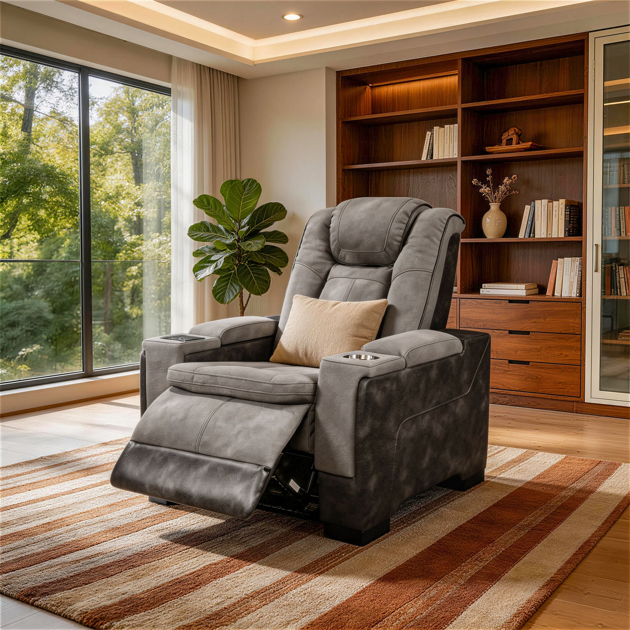 Charlie Gray Power Recliner