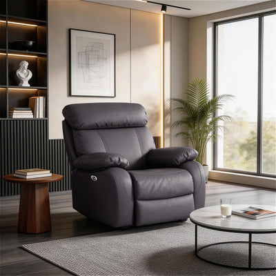 Harry Gray Power Recliner Chair